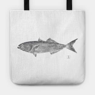 Bluefish (black and white) Tote