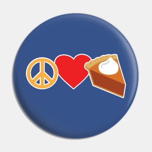 Peace Love and Pumpkin Pie Pin