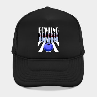 Bowling Ball Bowler Team Pins Hat
