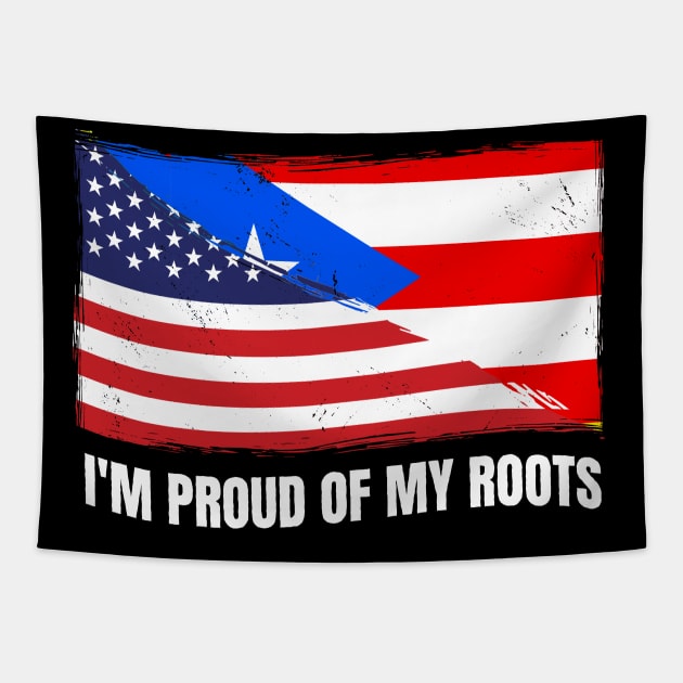 Proud Puerto Rico Flag, Puerto Rico gift heritage, Puerto Rican girl Boy Friend Boricua Puertoriqueño Tapestry by JayD World