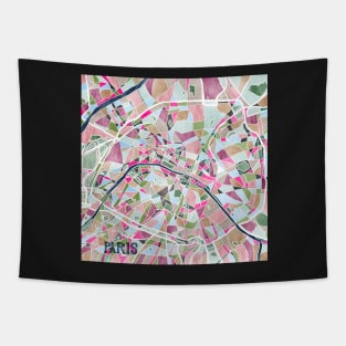 Paris Map Tapestry