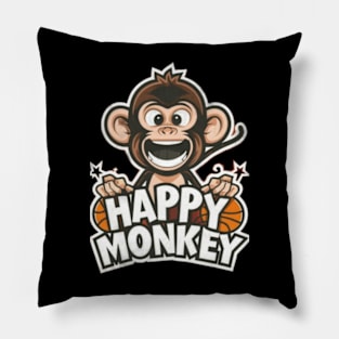 Happy Monkey Pillow