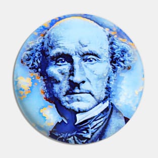 John Stuart Mill Portrait | John Stuart Mill Artwork | John Stuart Mill Painting 13 Pin