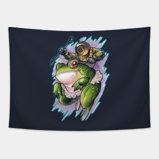 Frog Diver Tapestry