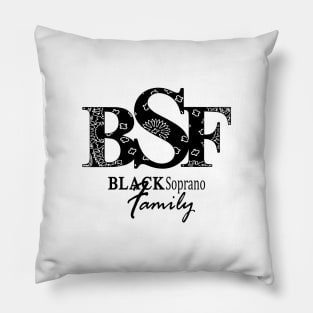 BSF blck bandana Pillow