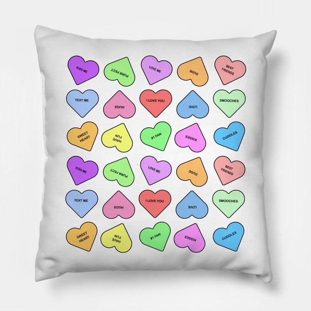 Conversation Candy Pillow by nimsic