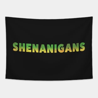 Crystal Shenanigans Green Yellow Tapestry
