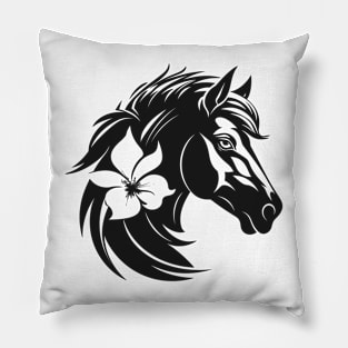 Horse head t-shirt Pillow