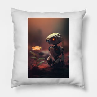 Small Bot Big Heart Pillow