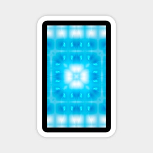 Mystical cross on a light blue background. Strength of Christians Magnet