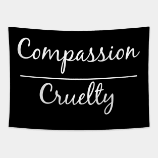 Compassion over Cruelty A Call for Peace and Love Tapestry