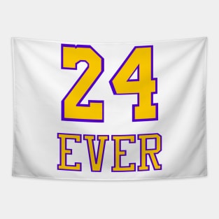 24 Ever LA Memorial Basketball Legend Design Tapestry