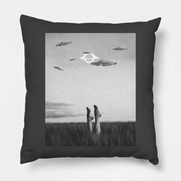 Alien Invasion Pillow by DreamCollage