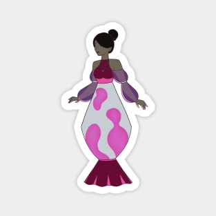 Lava Lamp Lady Magnet