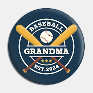 Baseball Grandma Mothers Day Pin