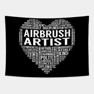 Airbrush Artist Heart Tapestry