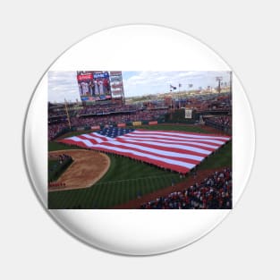 Philadelphia Phillies Opening Day with the American Flag Pin