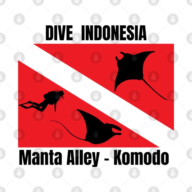 Manta Alley - Komodo National Park - Dive Indonesia by DW Arts Design