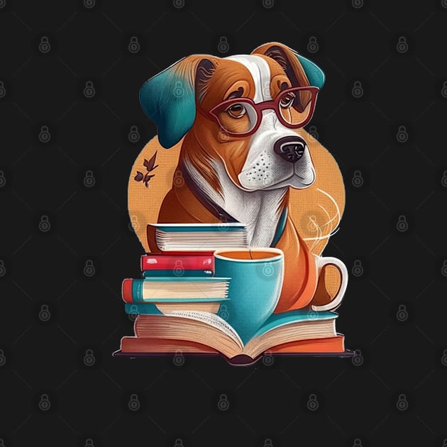 Books And Coffee And Dogs And Social Justice by Creativoo