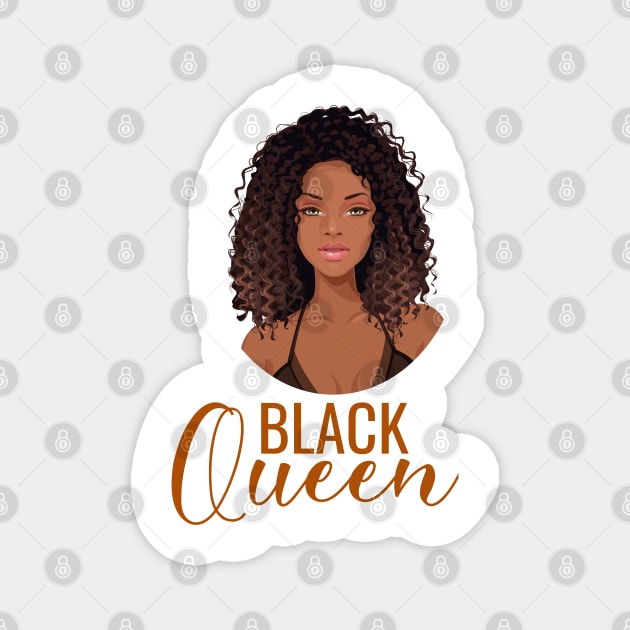Black Queen, Black Woman, African American Woman Magnet by UrbanLifeApparel