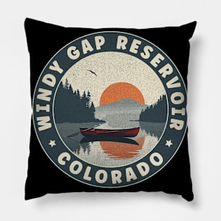 Windy Gap Reservoir Colorado Sunset Pillow