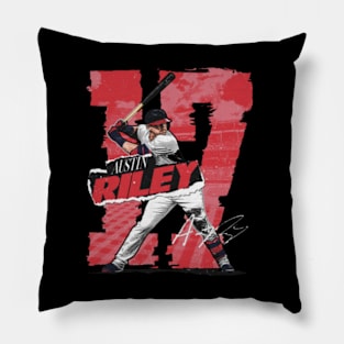 Austin Riley Atlanta Rough Pillow