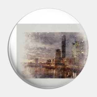 Brisbane Riverscape Pin