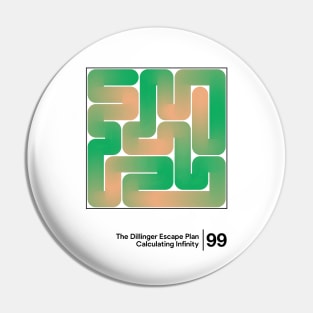 The Dillinger Escape Plan / Minimalist Graphic Design Artwork Pin