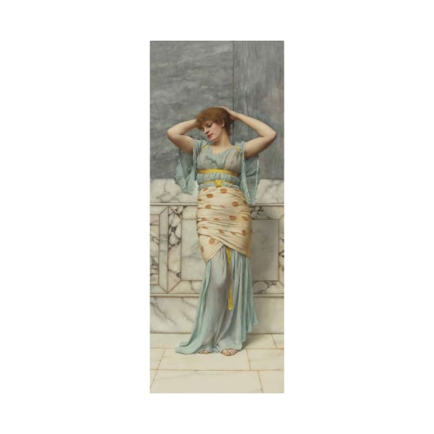 Beauty In A Marble Room by John William Godward by Classic Art Stall