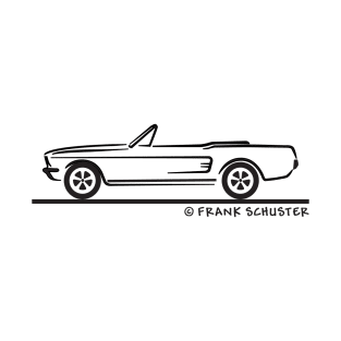 1967 Mustang Convertible BLK T-Shirt