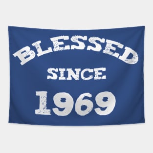 Blessed Since 1969 Cool Blessed Christian Birthday Tapestry