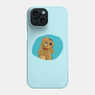 Gold Cocker Puppy Phone Case