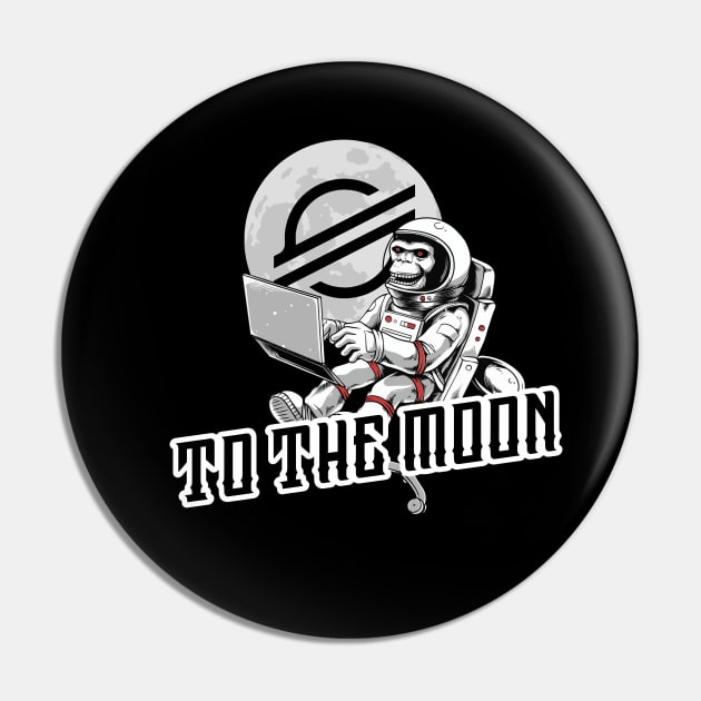 To The Moon Pin by NB-Art