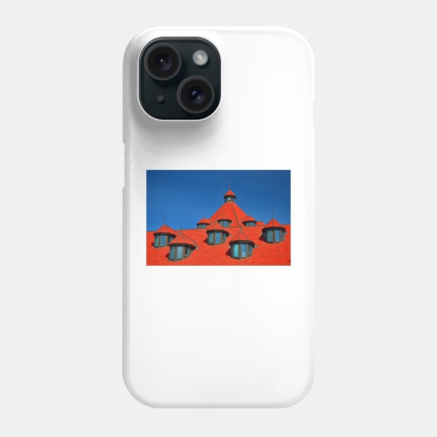 Red Roof Blue Sky Phone Case by BrianPShaw