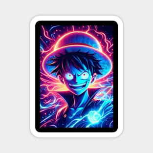 Luffy neon Magnet