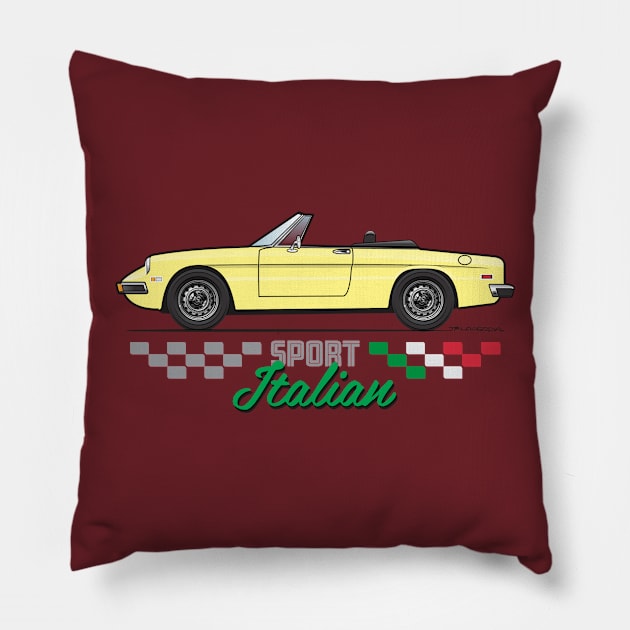 sport yellow Pillow by JRCustoms44