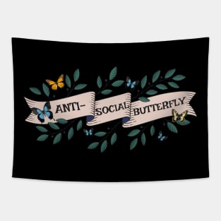 Anti Social Butterfly Banner Tapestry