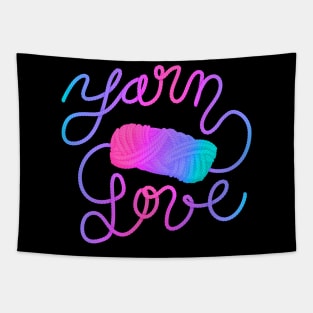 Neon Yarn Love Tapestry