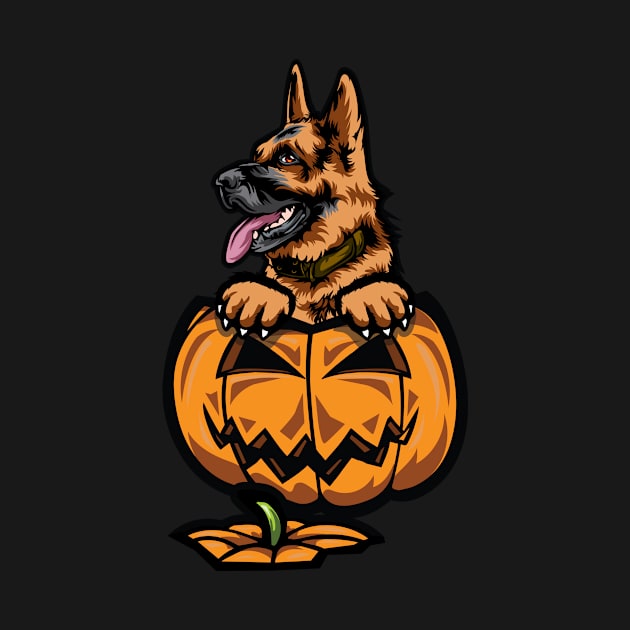 German Shepherd Pumpkin by IPRINT