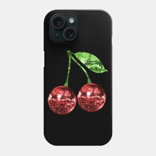 Pair of Disco Ball Red Cherries Phone Case