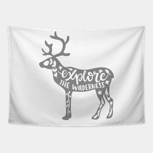 Explore The Wilderness Outdoors Shirt, Hiking Shirt, Adventure Shirt Tapestry by ThrivingTees