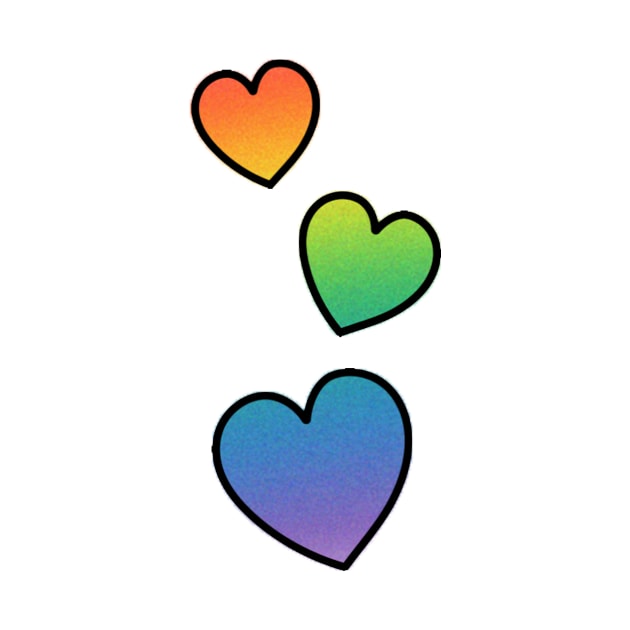 Rainbow Hearts by ThePureAudacity