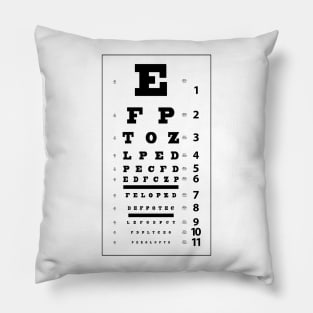 Eye chart Pillow