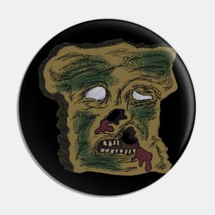 Zombie Toast Pin