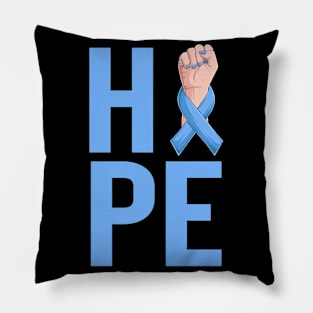 Child Abuse Prevention Awareness Month Blue Ribbon gift idea Pillow