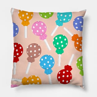 Multi coloured polka dot lollipop Pillow