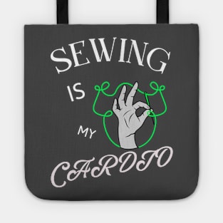 Sewing in my Cardio Sewing Tote