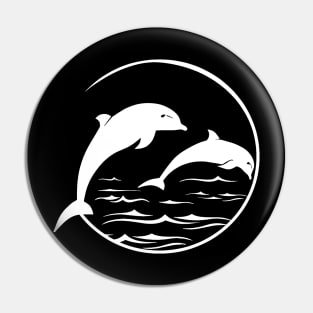 Dolphin Lovers, Vintage  Sea Mammal  Animal Lovers Pin