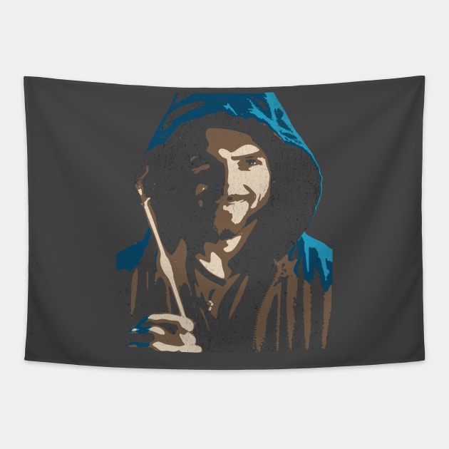 Halloween Warlock with Wand Tapestry by JSnipe