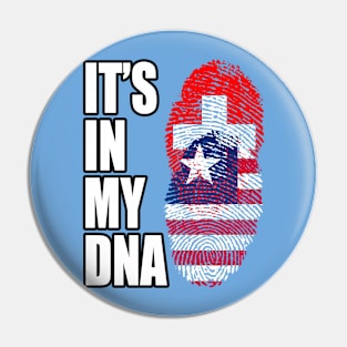 Switzerland And Liberian Mix DNA Heritage Pin